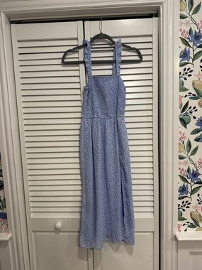 Abercrombie & Fitch Light Blue Smocked midi dress NWT